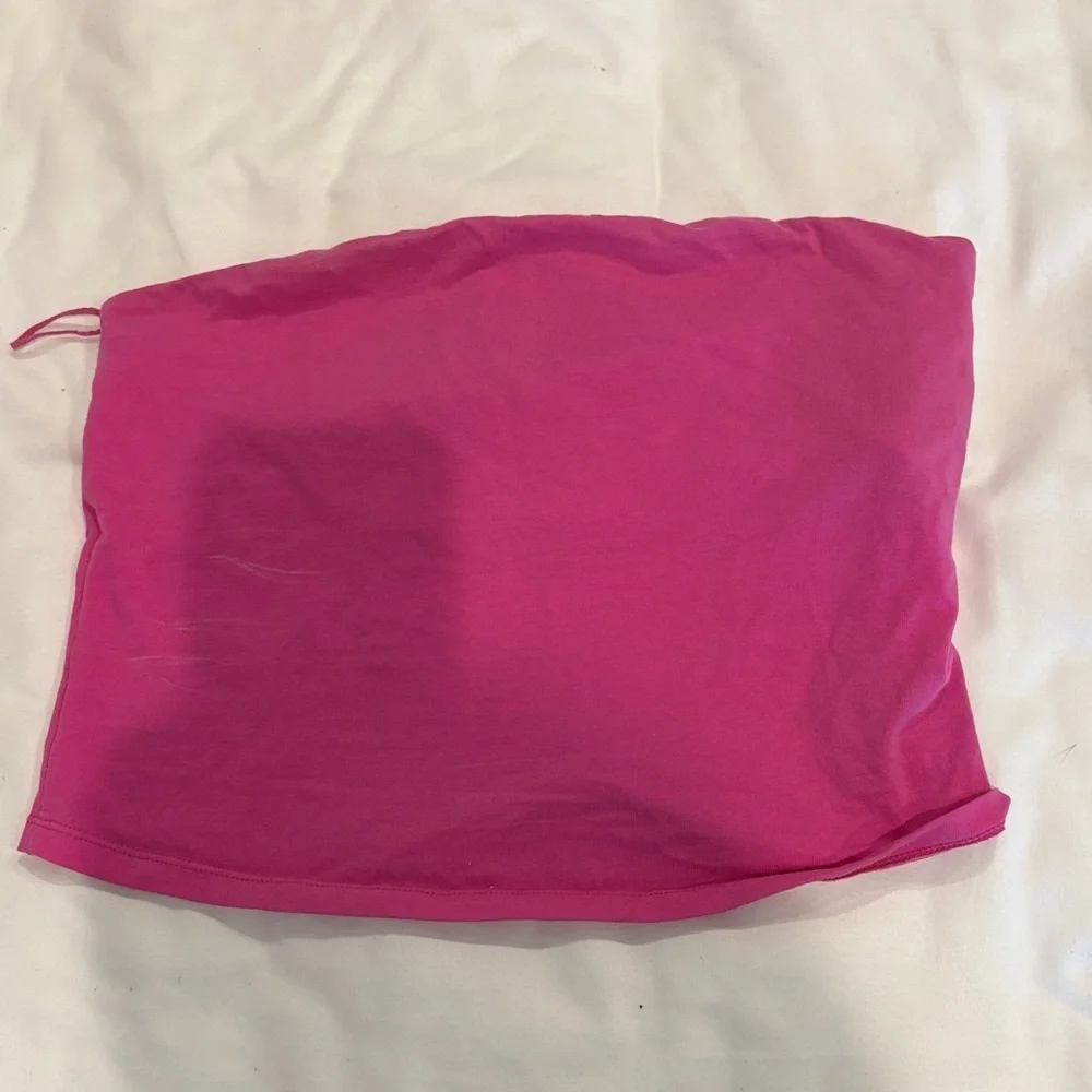 Free People Hot Pink Strapless Tank Top